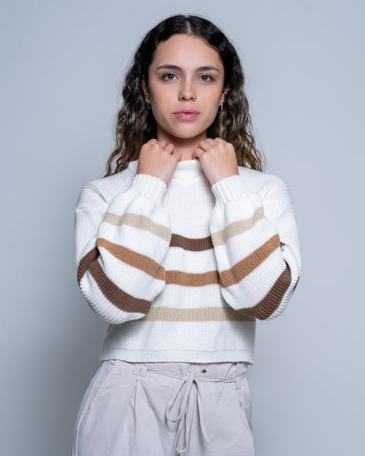 Suéter Rayas Tres Tonos