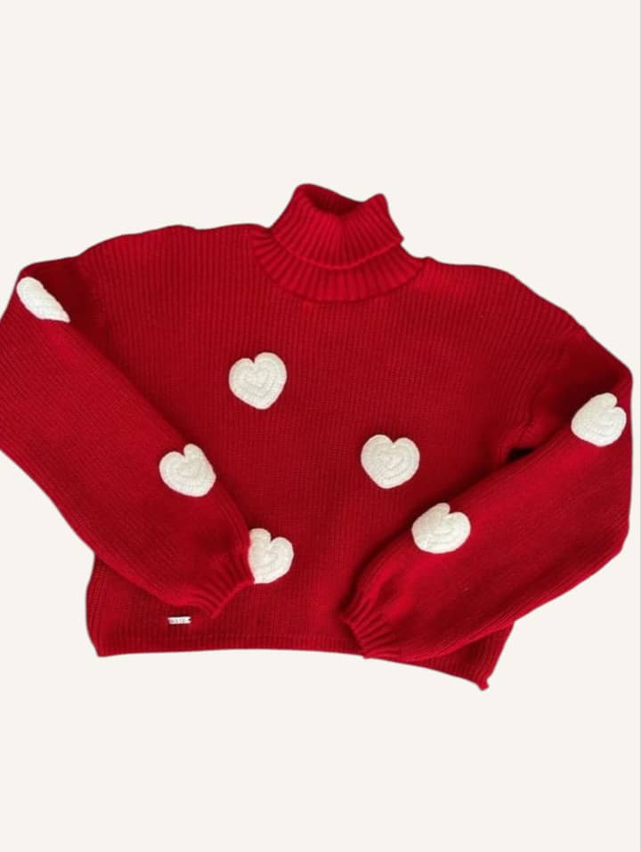 Suéter Parches Corazones