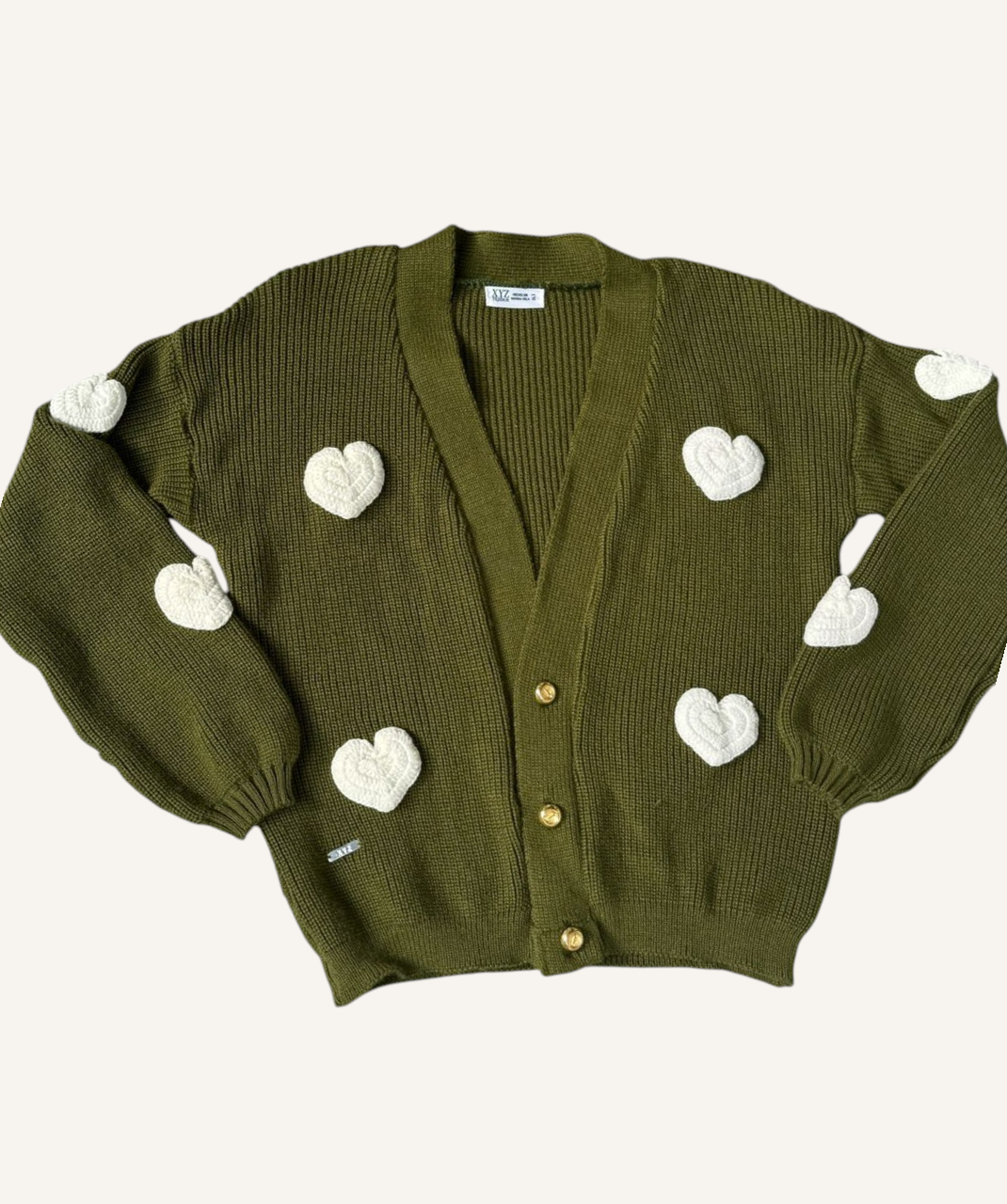 Cárdigan Parches Corazones