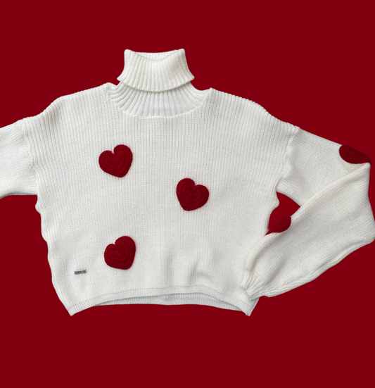 Suéter Parches Corazones