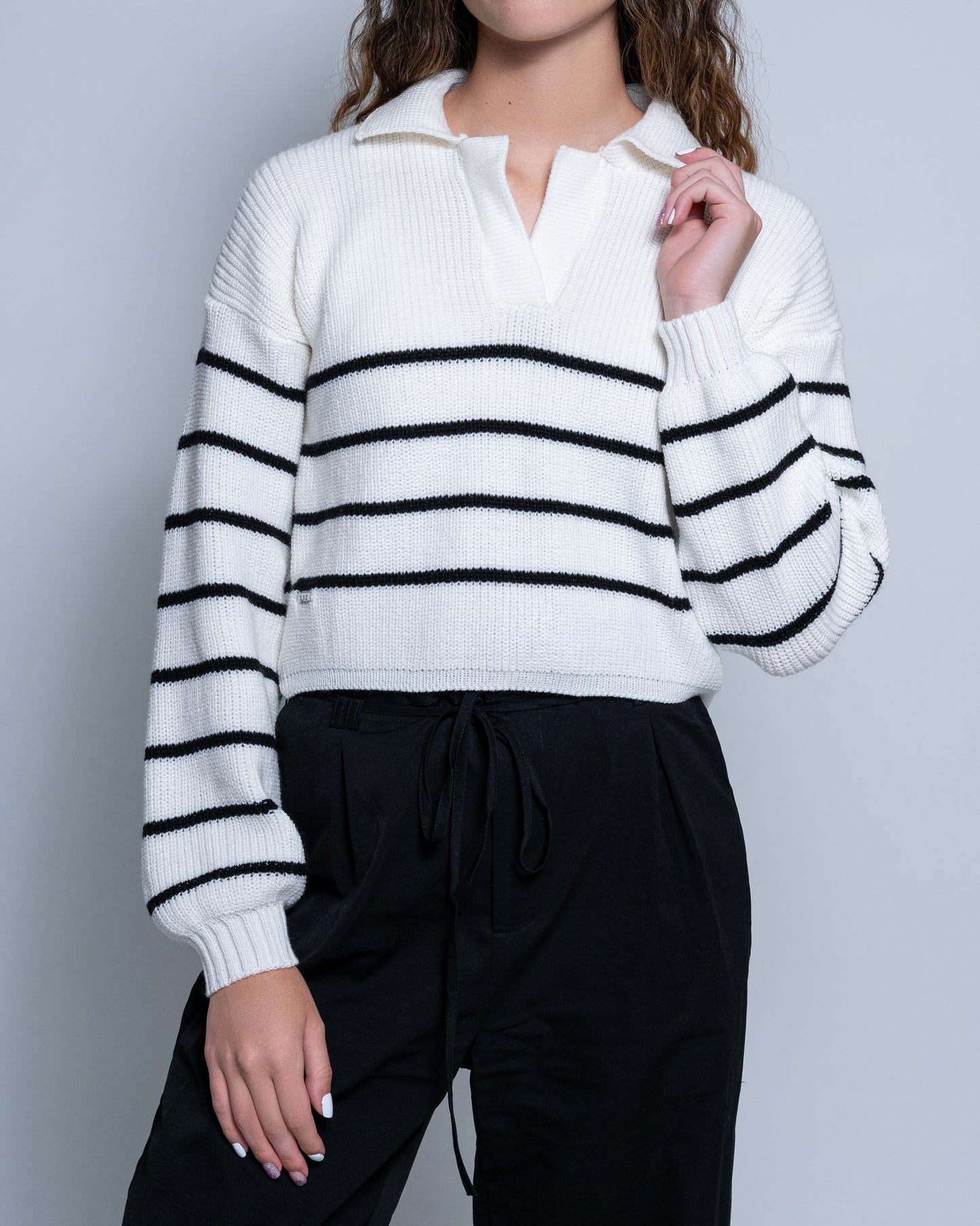 Suéter cuello polo