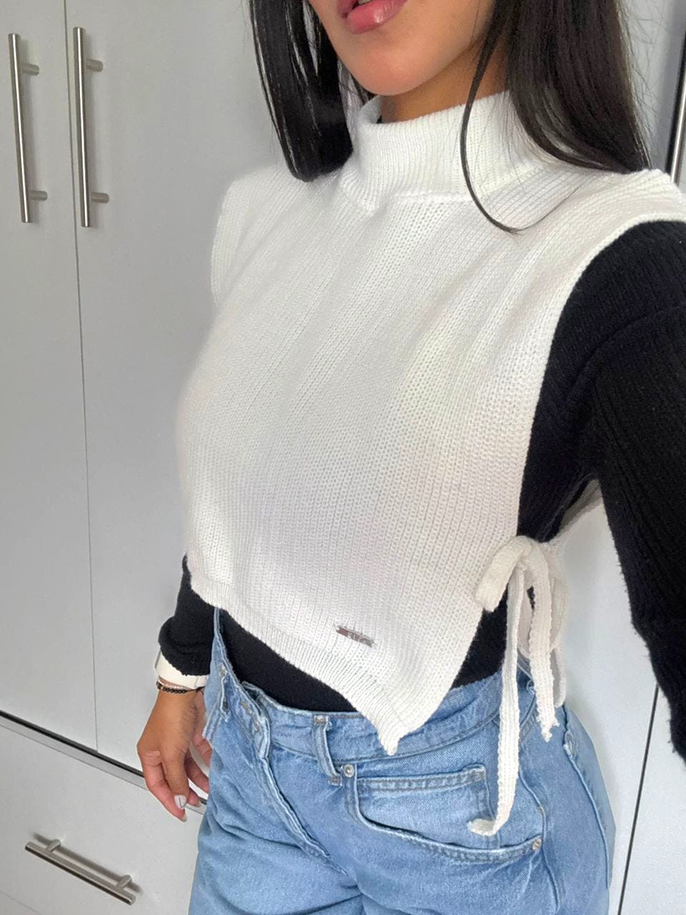 Chaleco lazos a los lados