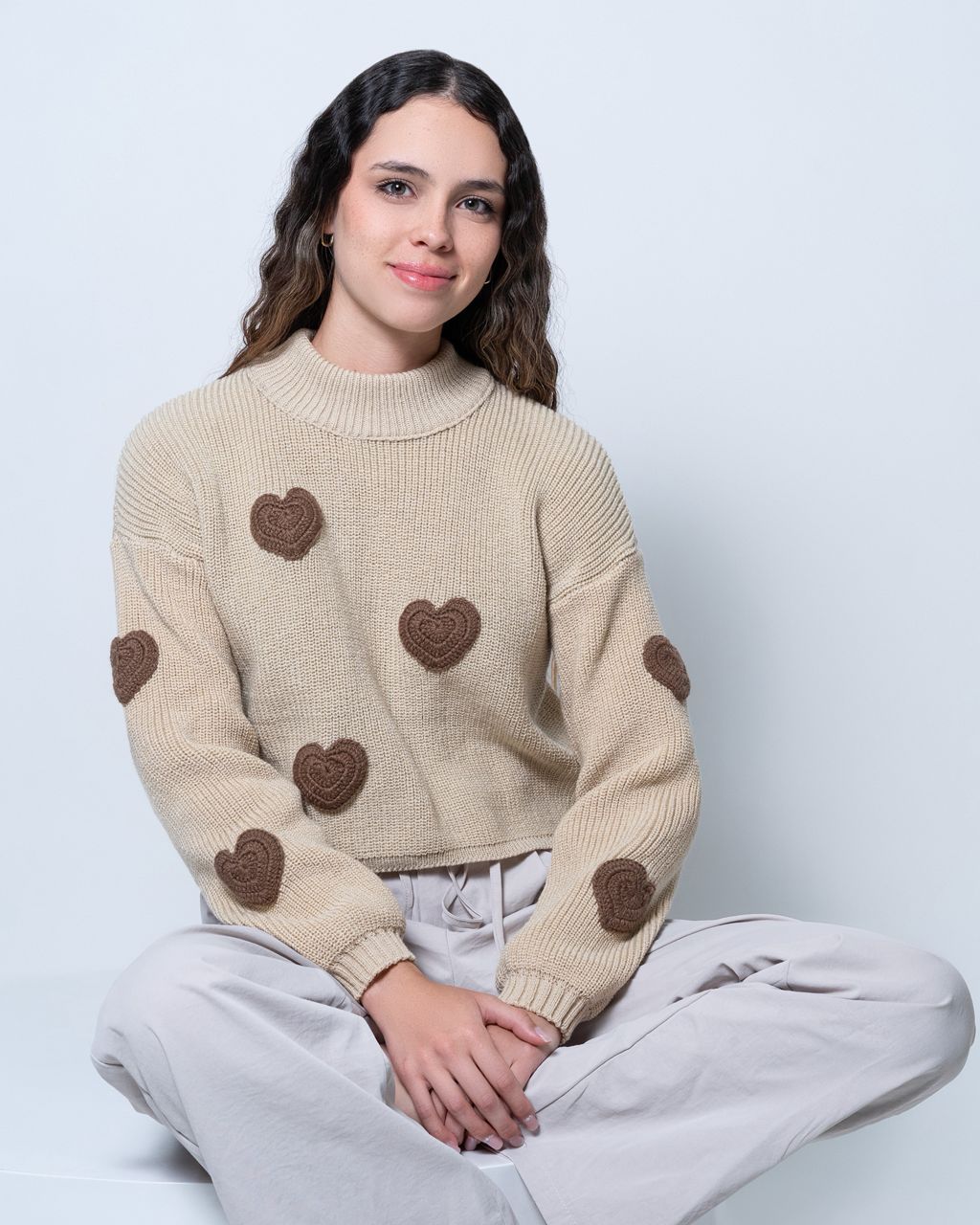 Suéter Parches Corazones