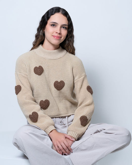 Suéter Parches Corazones