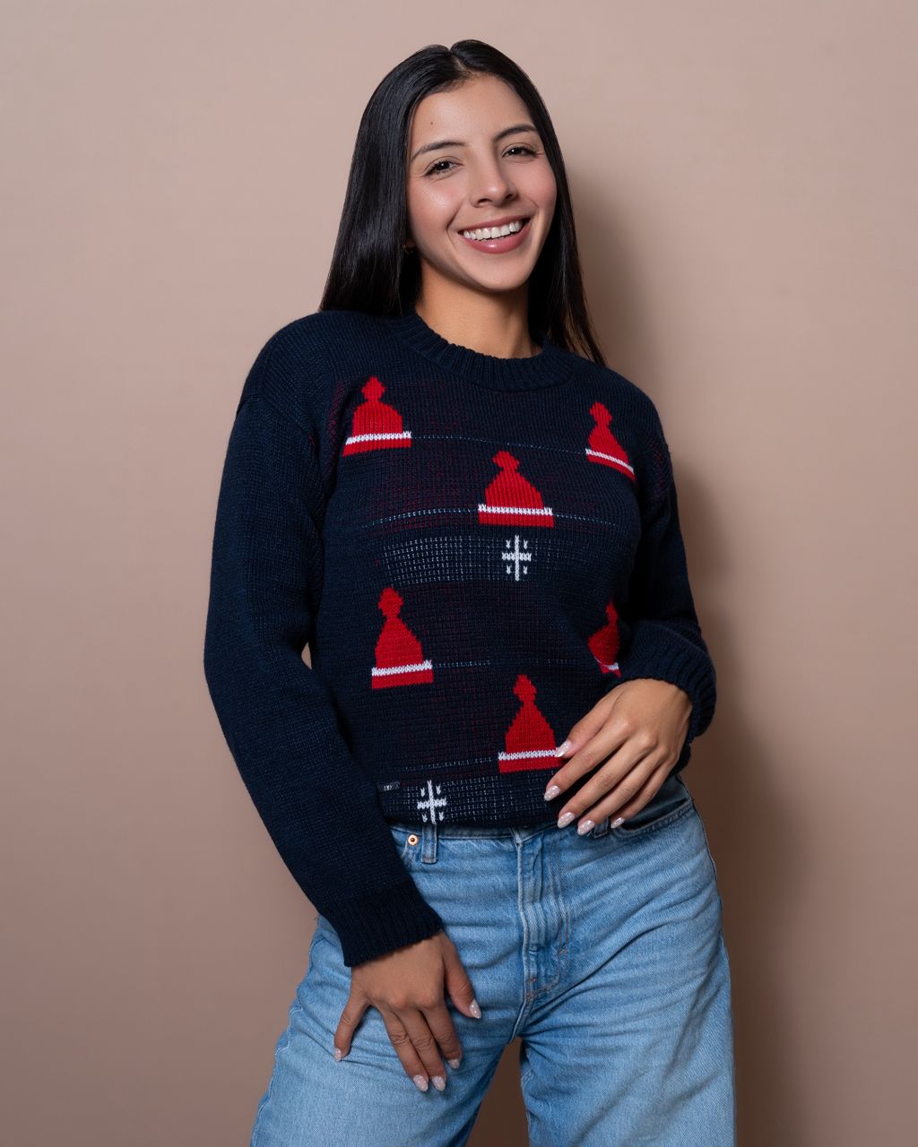 Suéter Navideño Gorros
